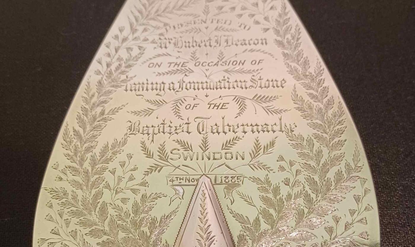 Baptist tabernacle trowels at Museum & Art Swindon