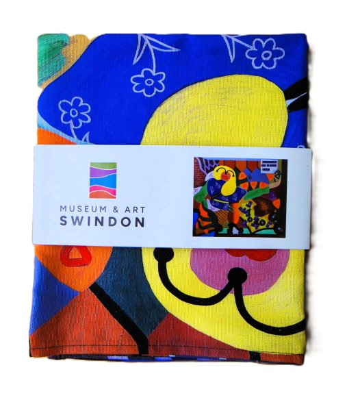 Museum & Art Swindon - Desmond Morris Girl Selling Flowers Teatowel
