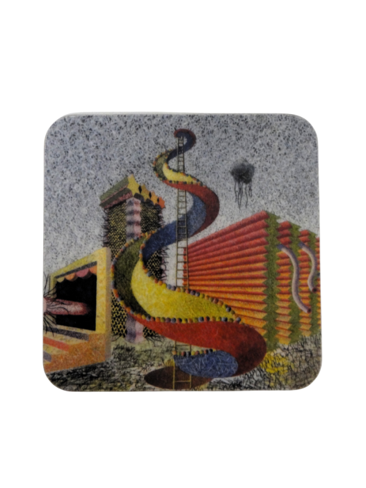Museum & Art Swindon - Henry Orlik Helter Skelter Melamine Coaster