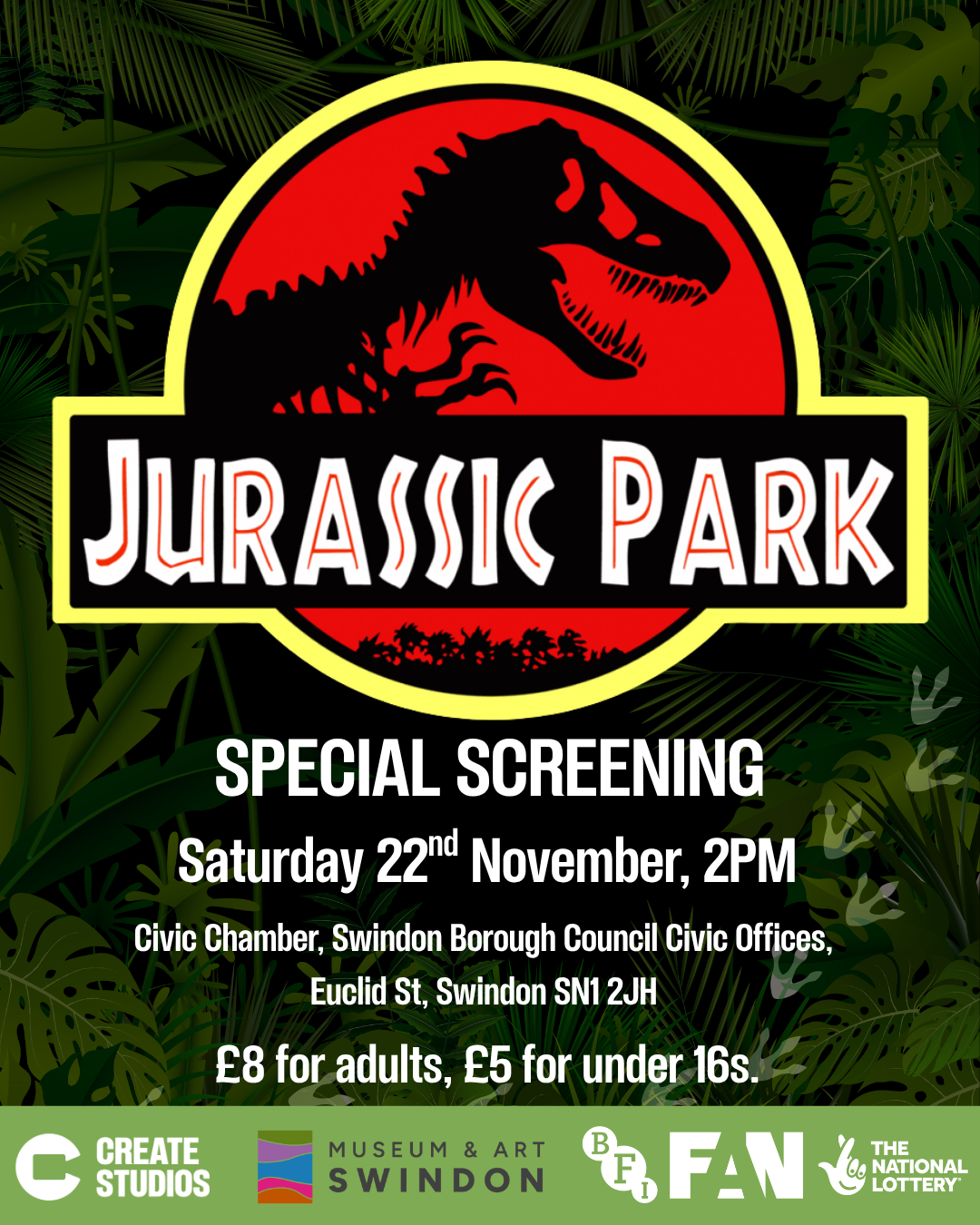 Museum & Art Swindon - Jurassic Park Cinema Screening