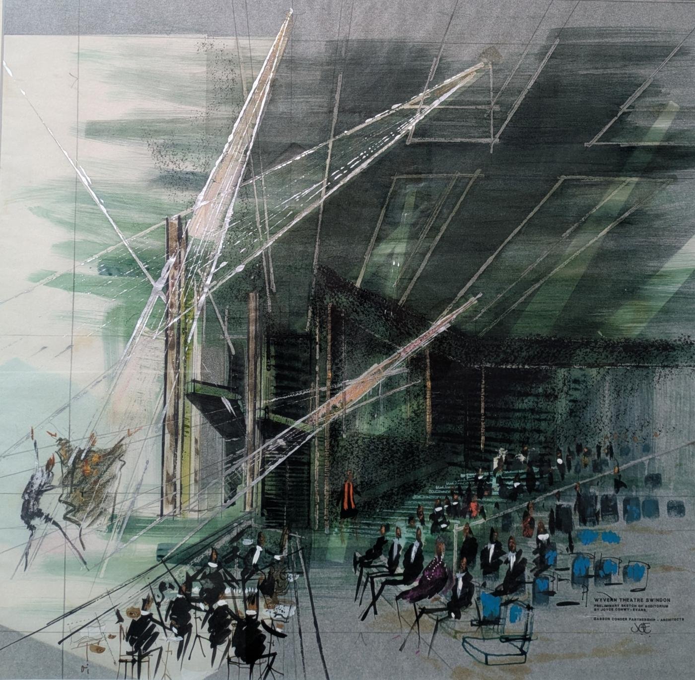 Museum & Art Swindon - September 2025: 'The Proposed Wyvern Theatre' by Joyce Conwy-Evans