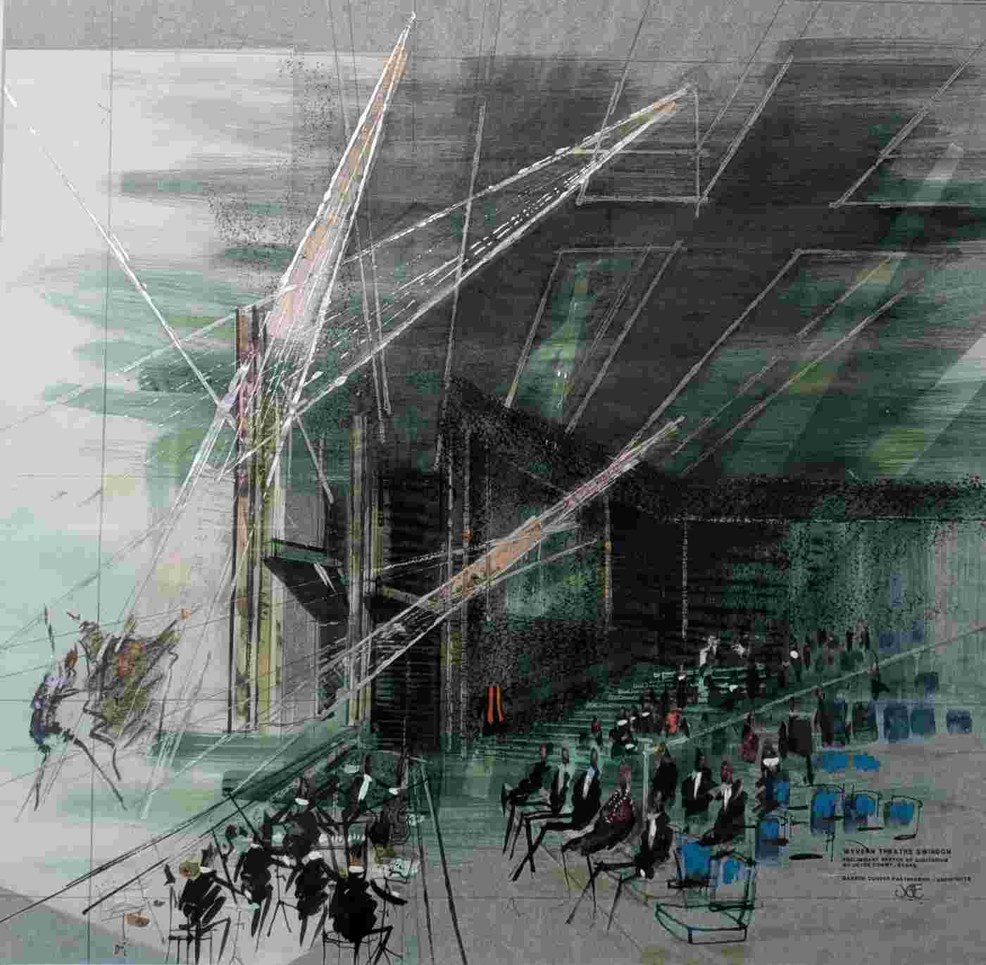 Museum & Art Swindon - September 2025: 'The Proposed Wyvern Theatre' by Joyce Conwy-Evans
