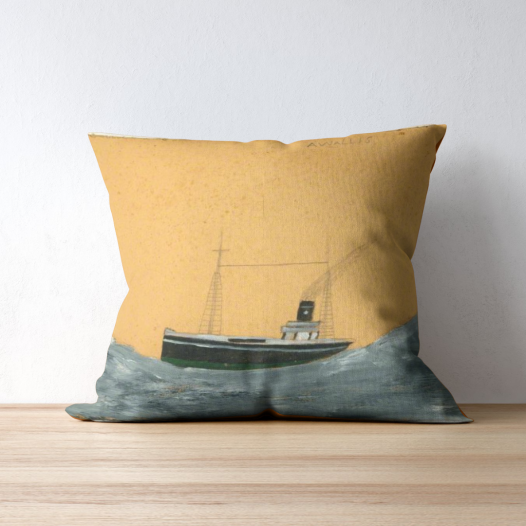 Museum & Art Swindon - Ship Amid Tall Waves Cushion